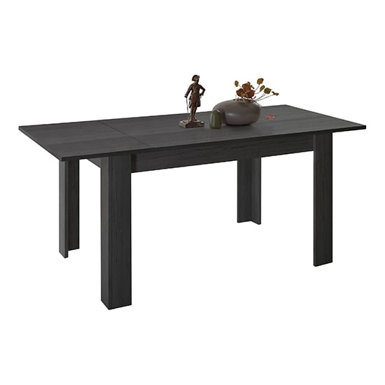 Raya Extending Wooden Dining Table In Black Ash_1