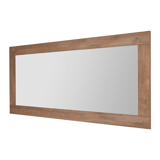 Raya Wall Mirror With Mercury Wooden Frame