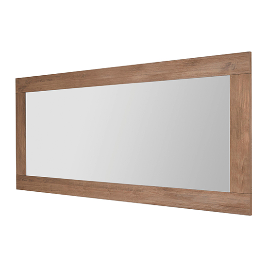 Raya Wall Mirror With Mercury Wooden Frame thumbnail