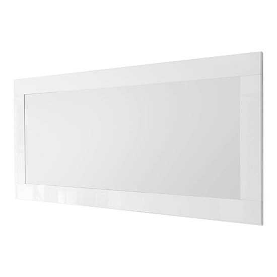 Raya wall mirror with white high gloss frame £179.95 gofurniture.co.uk