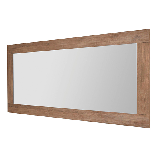 Raya Wooden Sideboard With 3 Doors And Mirror In Mercure