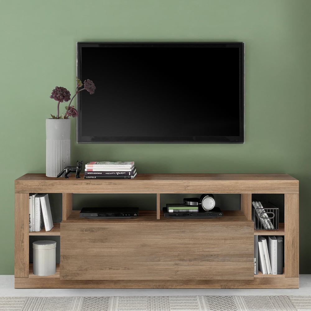 Read more about Raya wooden tv stand with 1 flap door in mercure