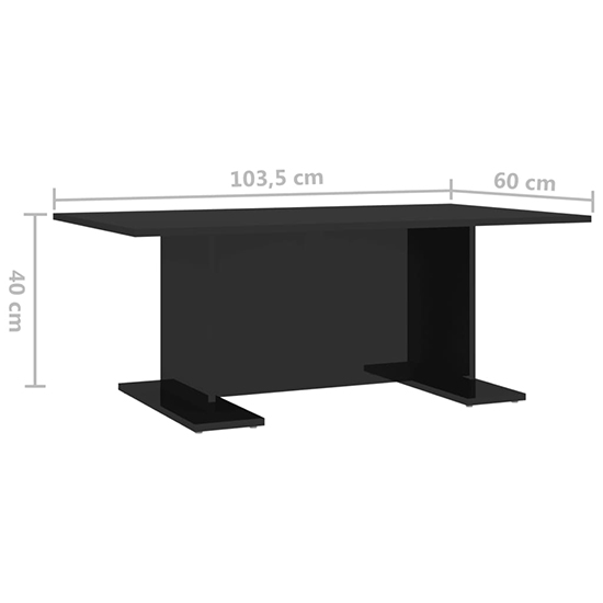 Rayya Rectangular High Gloss Coffee Table In Black_4