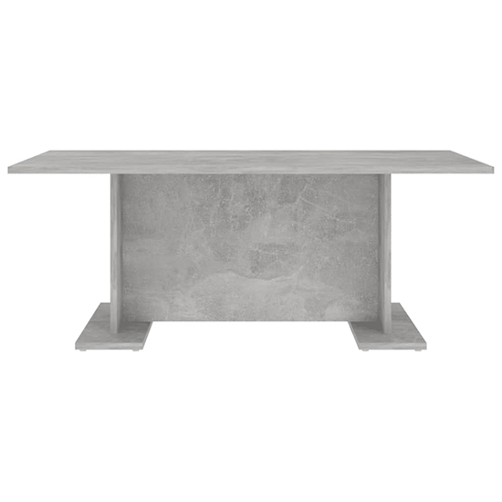 Rayya Rectangular Wooden Coffee Table In Concrete Effect
