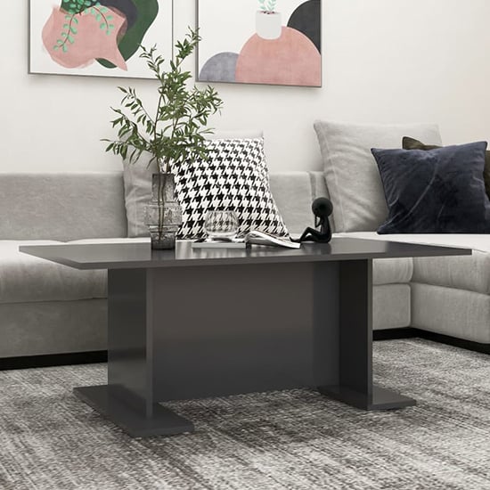 Product photograph of Rayya Rectangular Wooden Coffee Table In Grey from Furniture in Fashion