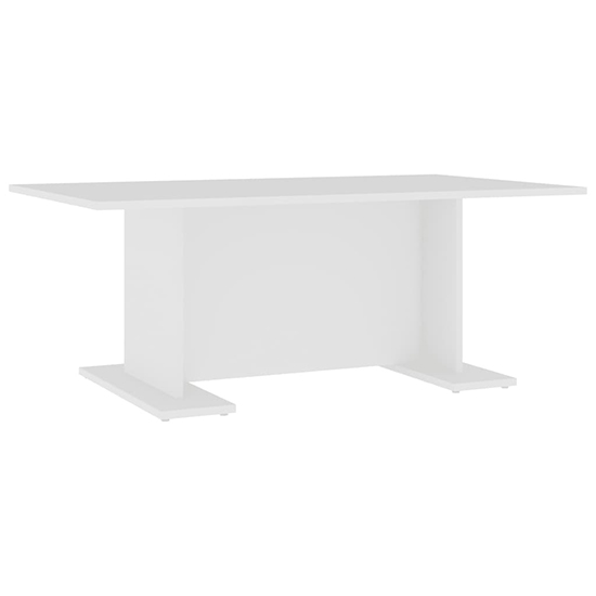 Rayya Rectangular Wooden Coffee Table In White