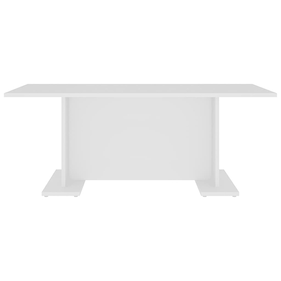 Rayya Rectangular Wooden Coffee Table In White