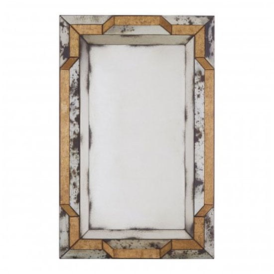 Photo of Raze 3d design wall mirror in antique silver and gold frame