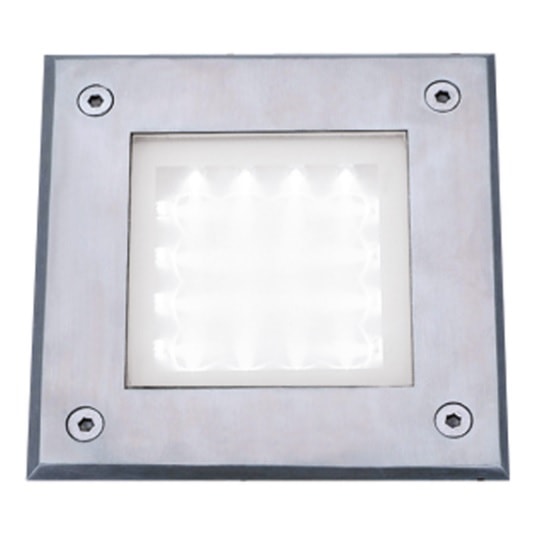 Product photograph of Recessed Square Walkover Light In Stainless Steel from Furniture in Fashion