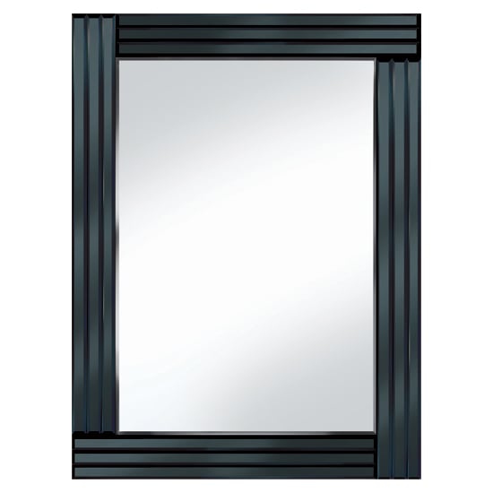 Photo of Black panel 60x80 rectangle mirror