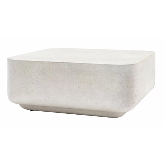 Product photograph of Redding Wooden Coffee Table In Concrete Effect from Furniture in Fashion