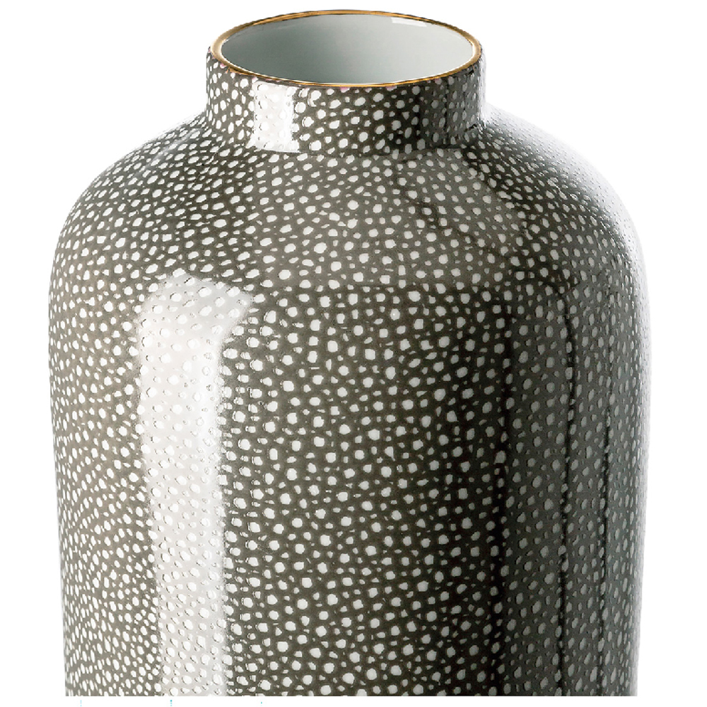 Redford Small Porcelain Vase In Grey And White