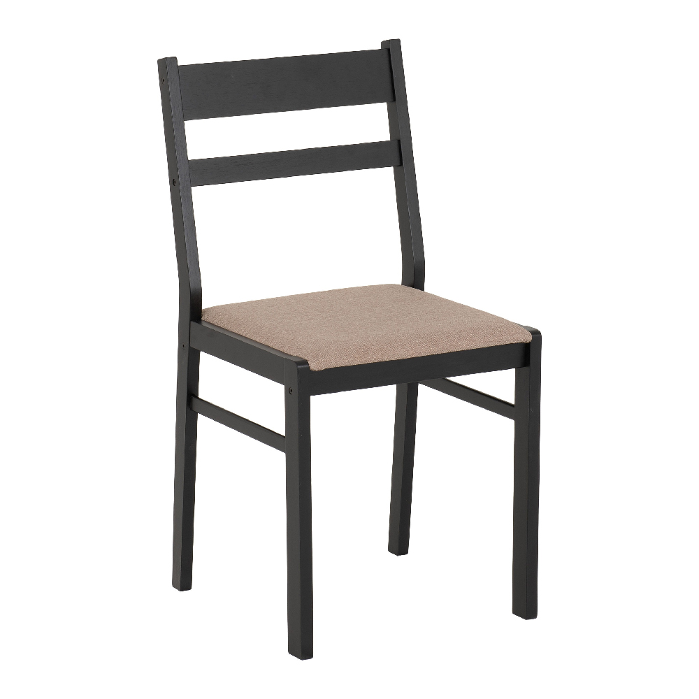 Redland Oak Wooden Dining Table With 4 Black Chairs
