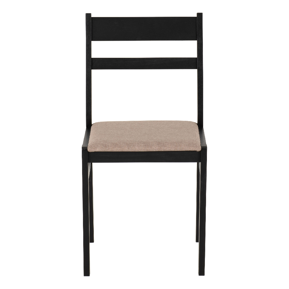 Redland Oak Wooden Dining Table With 4 Black Chairs