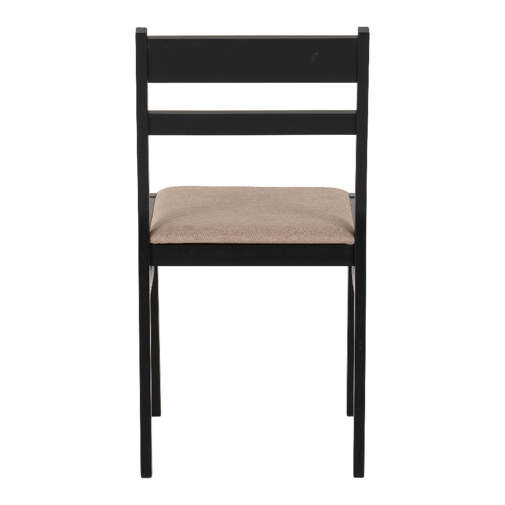 Redland Oak Wooden Dining Table With 4 Black Chairs