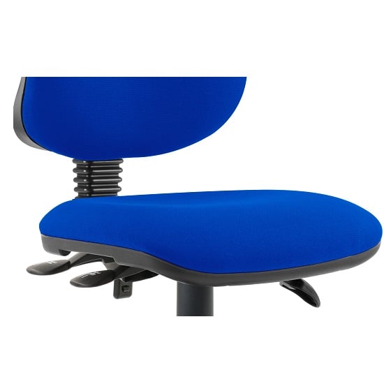 Redmon Fabric Office Chair In Blue Without Arms_3