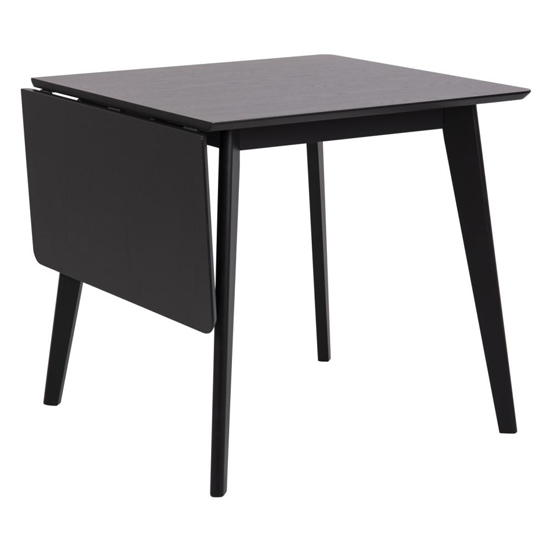 Redondo Extending Flip-Top Wooden Dining Table In Black