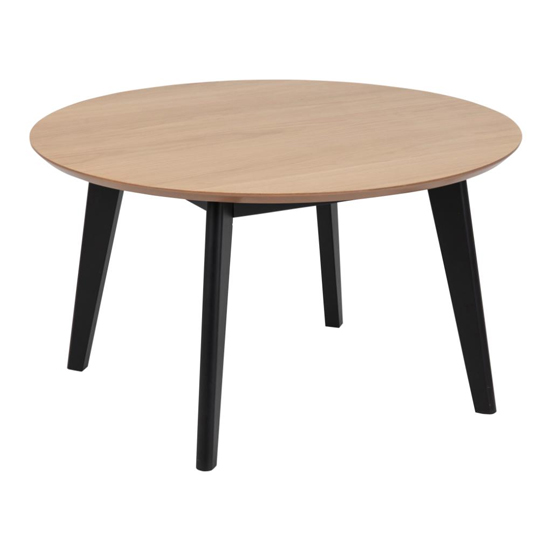 Product photograph of Redondo Round Wooden Coffee Table In Oak from Furniture in Fashion