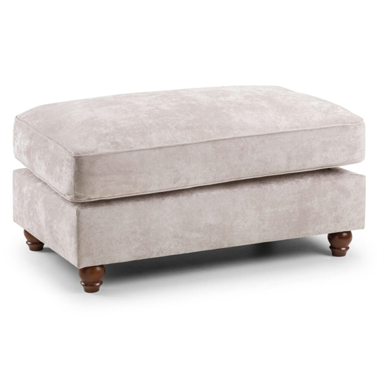 Read more about Reeth chesterfield fabric footstool in beige