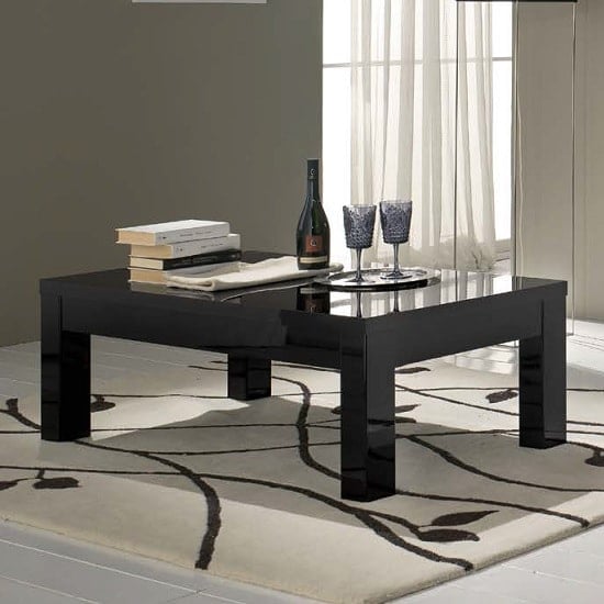 Read more about Regal coffee table rectangular in black with high gloss lacquer