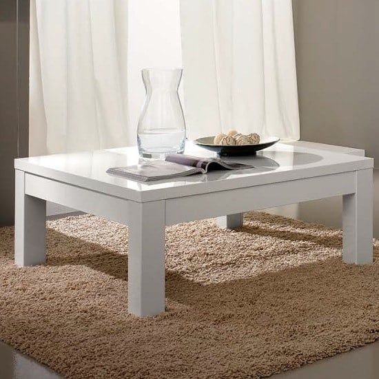 Read more about Regal coffee table rectangular in white with high gloss lacquer