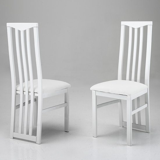 Regal Gloss White And Grey Dining Table 4 Cexa White Chairs