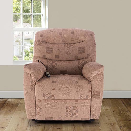 Regency Polyester Fabric Rise And Recliner Chair In Wheat_3