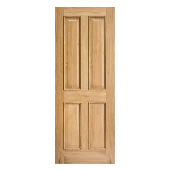 Photo of Regent raised 2040mm x 726mm internal door in white oak