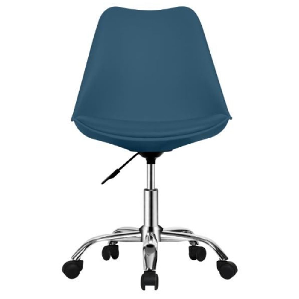 Regis PP Swivel Home And Office Chair In Blue