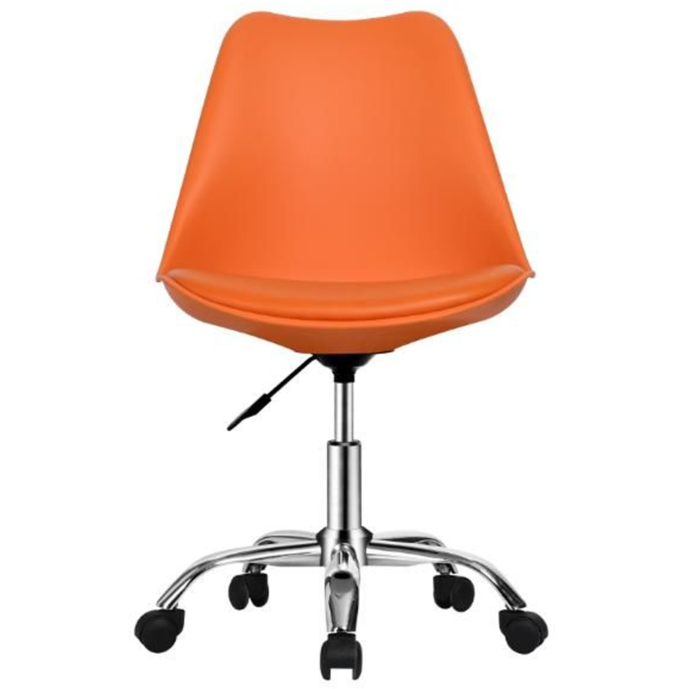 Regis PP Swivel Home And Office Chair In Orange