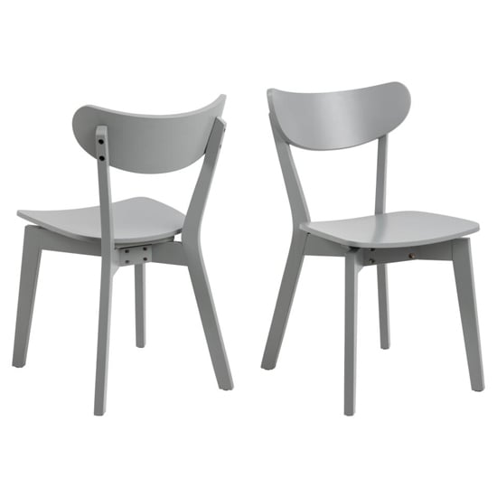 Read more about Reims grey rubberwood dining chairs in pair