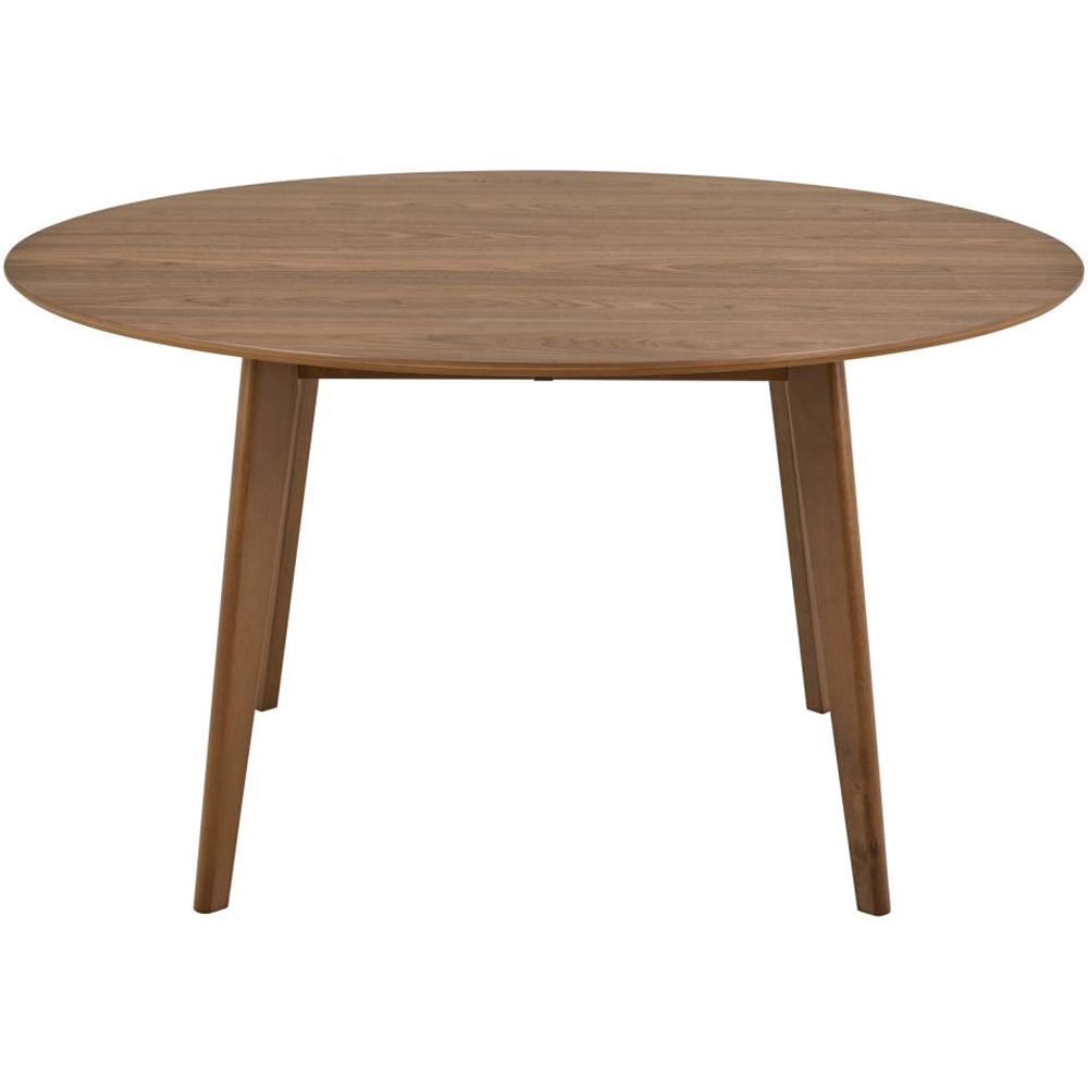 Reims Large Wooden Round Dining Table In Matt Walnut