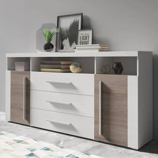Product photograph of Reims Sideboard Large With 2 Doors 3 Drawers In Andersen Pine from Furniture in Fashion