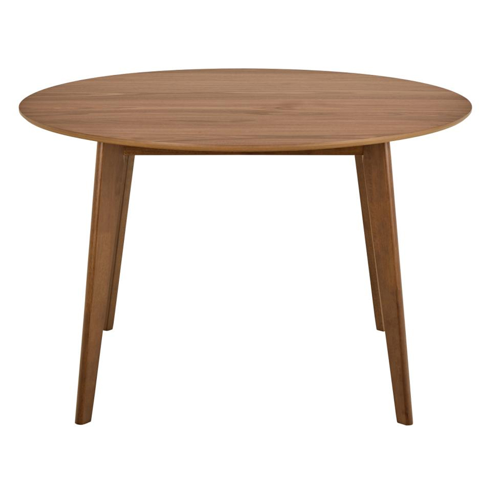 Reims Small Wooden Round Dining Table In Matt Walnut