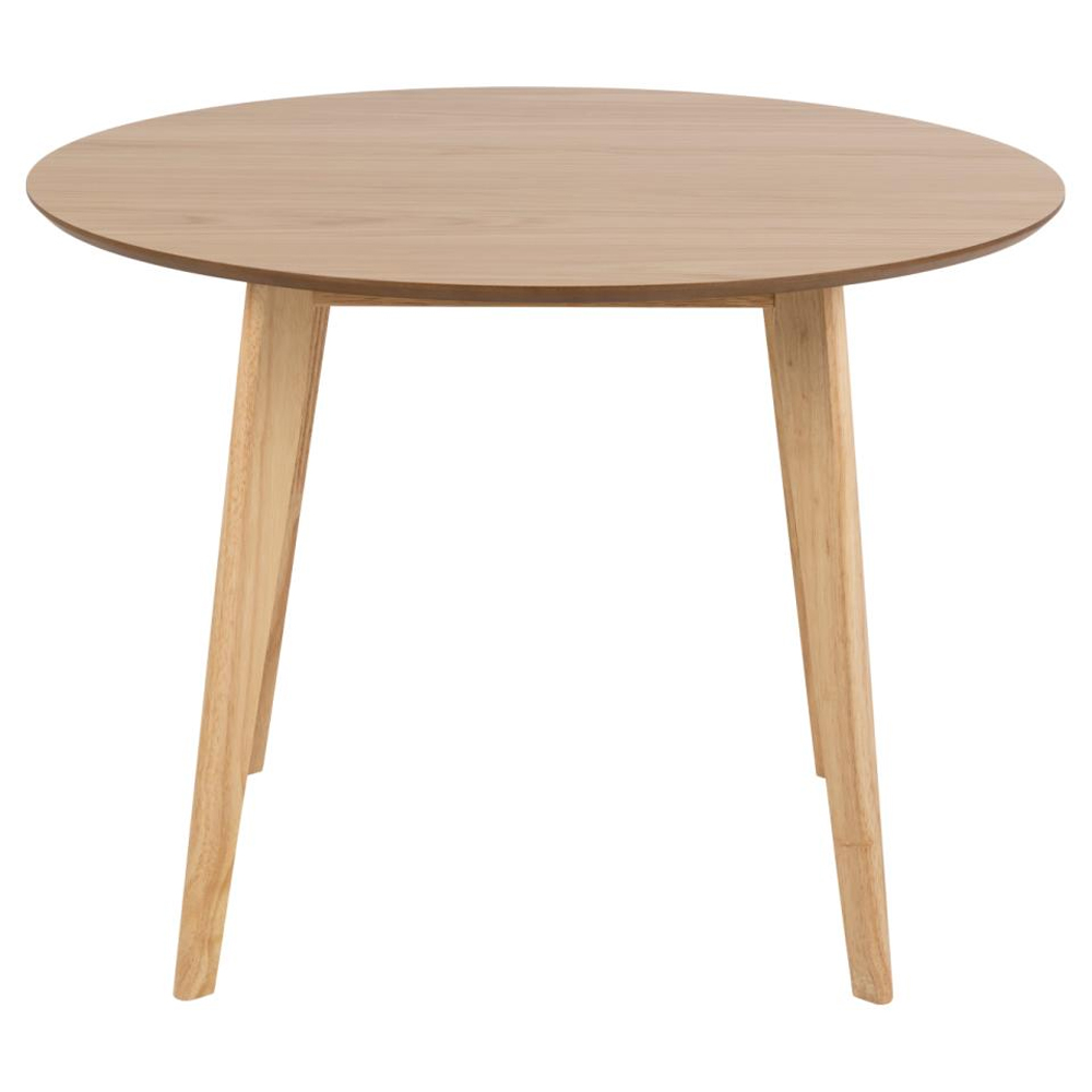 Reims Small Wooden Round Dining Table In Oak