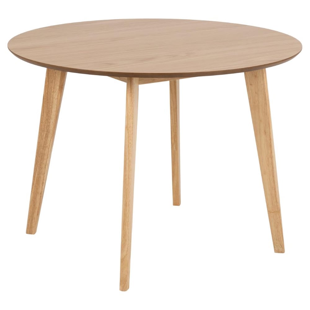Reims Small Wooden Round Dining Table In Oak