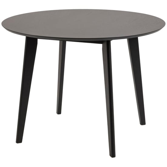 Read more about Reims wooden dining table round in matt black