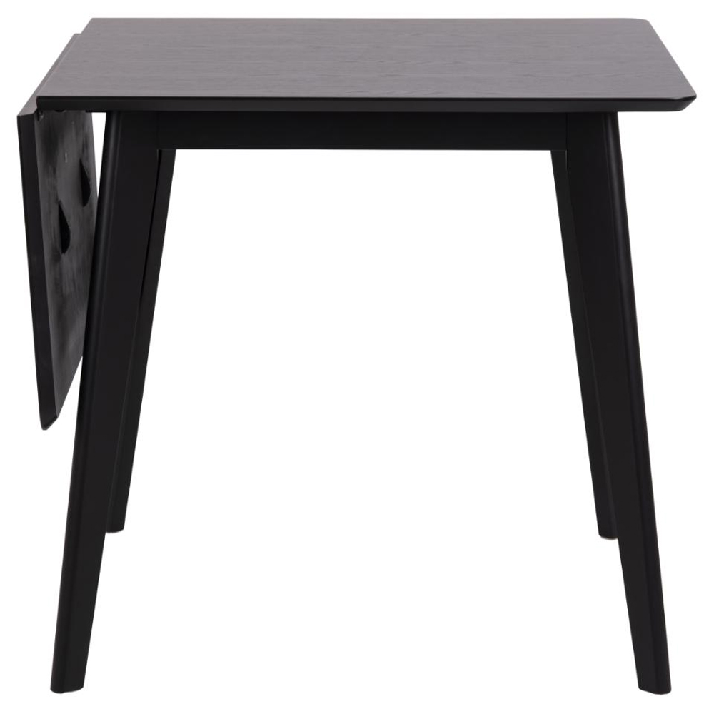 Reims Wooden Extending Dining Table In Matt Black
