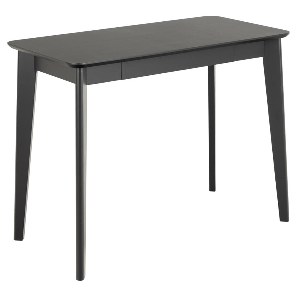 Reims Wooden Laptop Desk With 1 Drawer In Matt Black