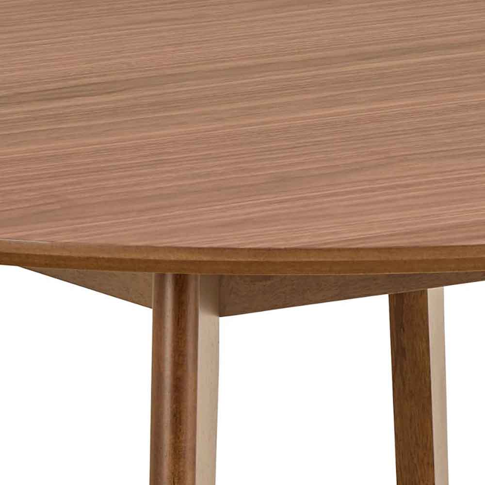 Reims Wooden Round Dining Table - Walnut