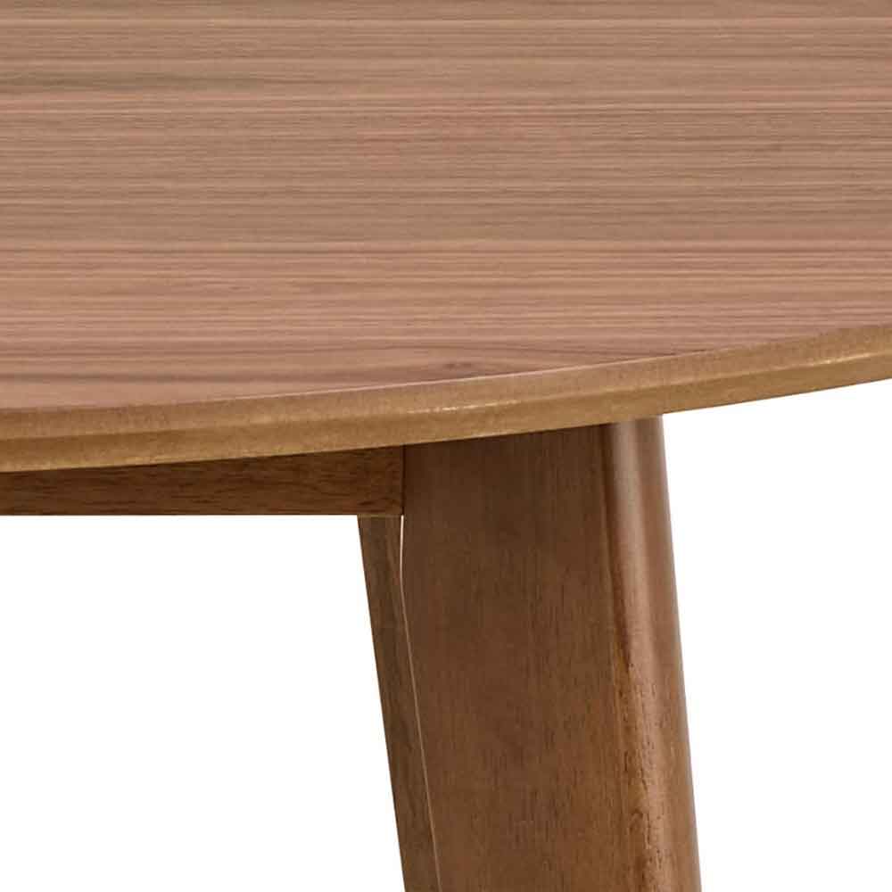 Reims Wooden Round Dining Table - Walnut