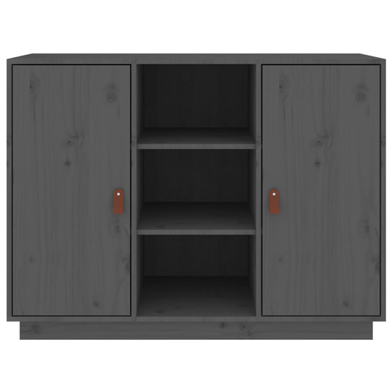 Reinier Pinewood Sideboard With 2 Doors In Grey