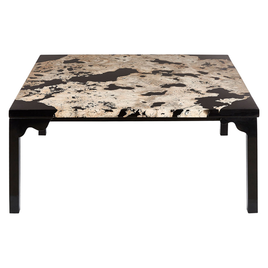 Relics Rectangular Cheese Stone Coffee Table In Black_2