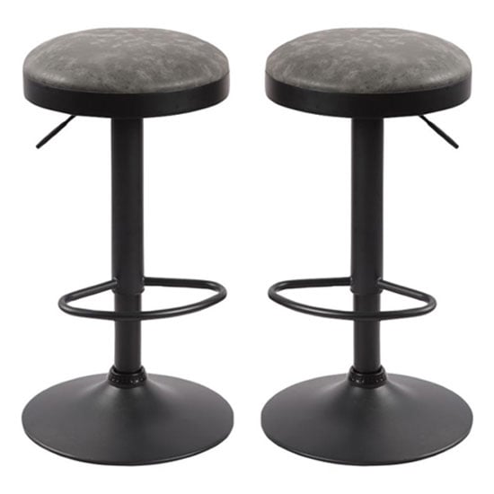 Remi Grey Woven Fabric Bar Stools With, How To Recover Bar Stools With Fabric