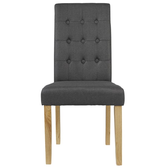 Remo Grey Fabric Dining Chairs With Wooden Legs In Pair_2