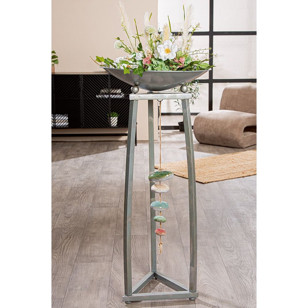 Renee Metal Bowl Stand In Silver