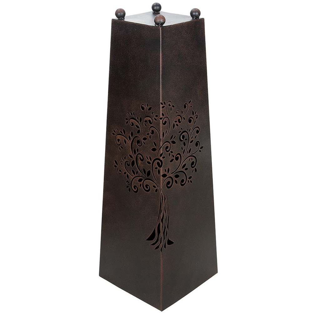 Renee Metal Tree Of Life Design Bowl Stand In Brown