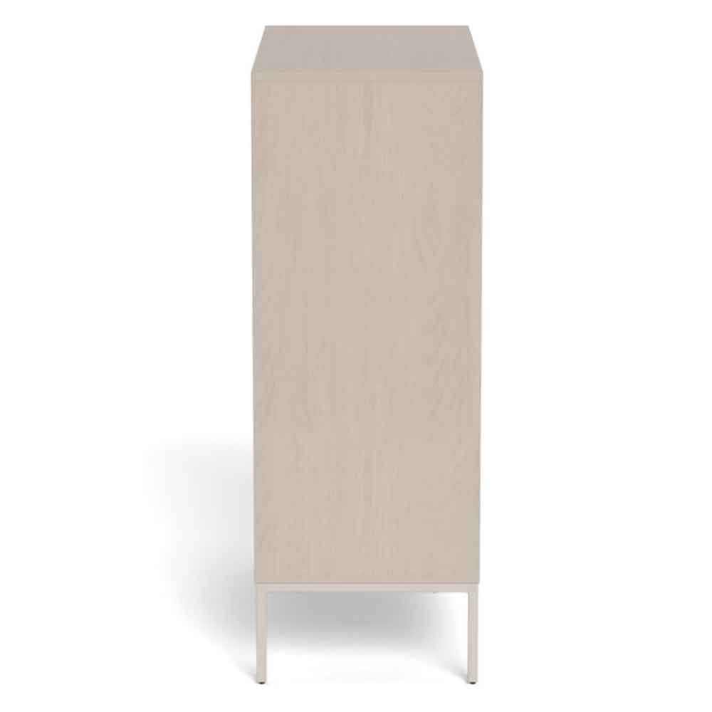 Rennes Wooden Chest Of 3 Drawers - Grey