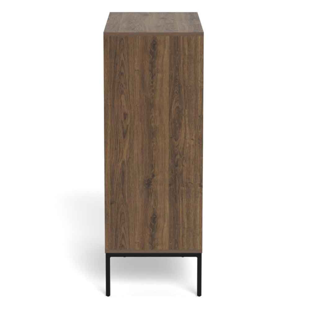 Rennes Wooden Chest Of 3 Drawers - Smoked Oak