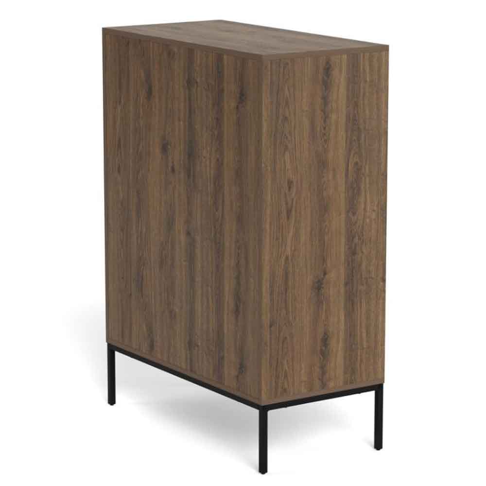 Rennes Wooden Chest Of 3 Drawers - Smoked Oak
